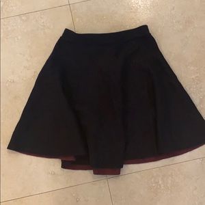 Philosophy XS flowy black skater skirt